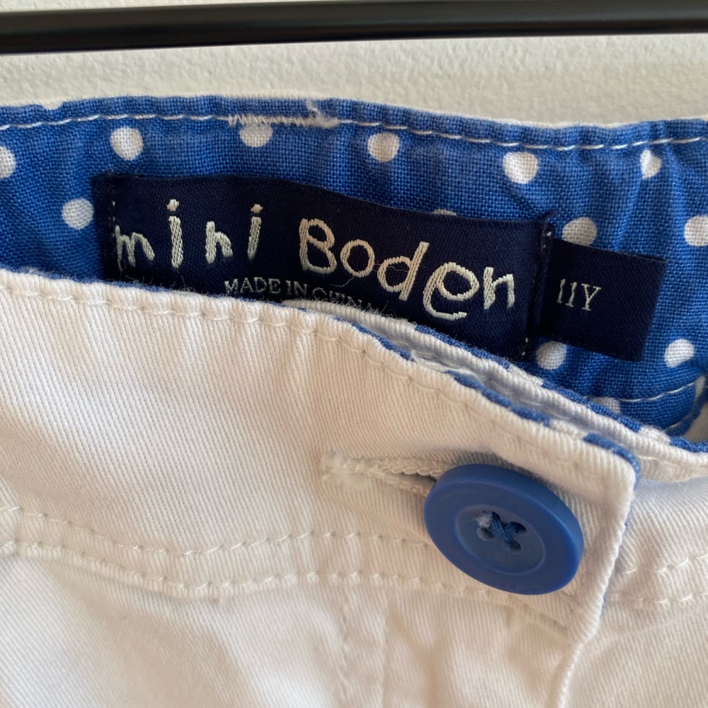 Mini Boden White‎ Crop Pants - Picture 3 of 5